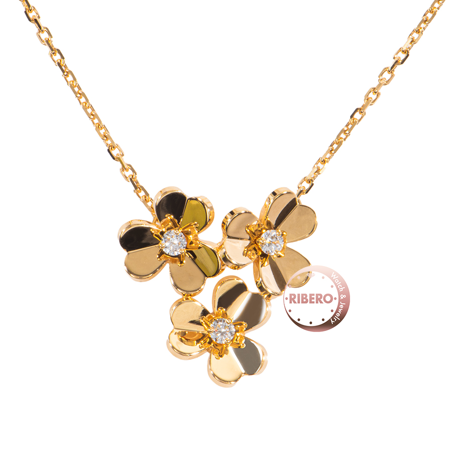 ヴァンクリーフ＆アーペル フリヴォル ペンダント 3フラワー ミニモデル VCARP2DU00 ネックレス