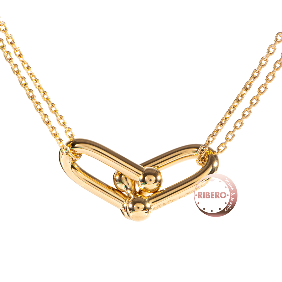 ティファニー ハードウェア ラージ ダブル リンク ペンダント ネックレス