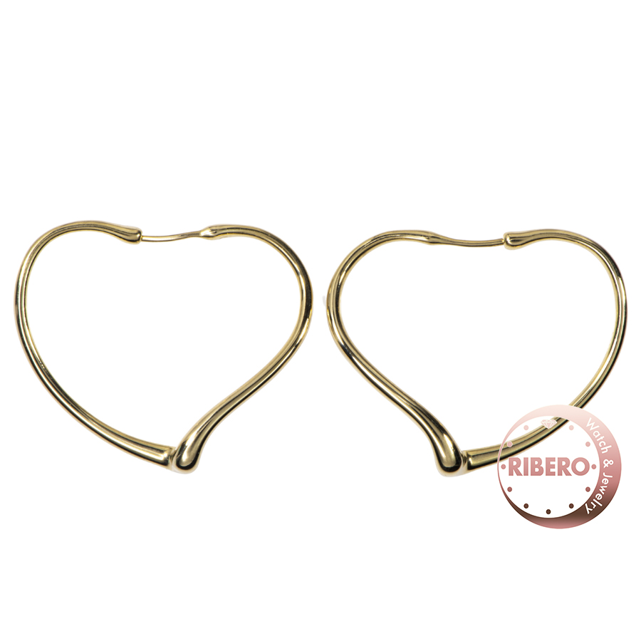 ティファニー エルサペレッティ オープン ハート フープ  ピアス イヤリング スモール