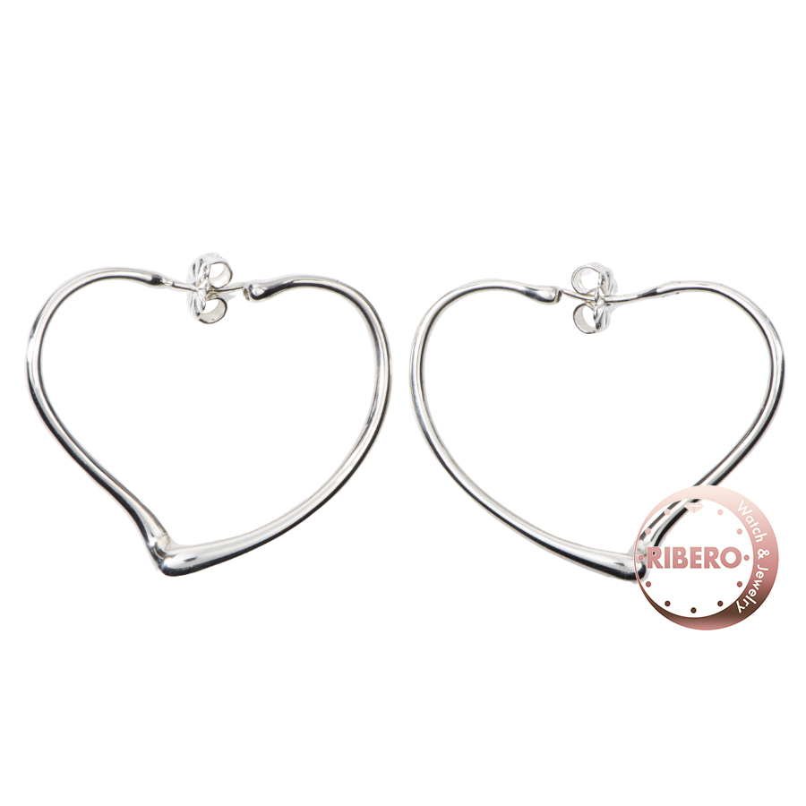 ティファニー エルサペレッティ オープン ハート フープ  ピアス イヤリング スモール