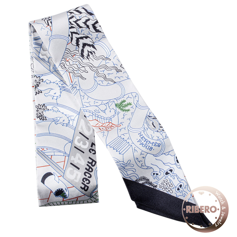 エルメス Splash Park スプラッシュパーク 062978S 06 ツイリー スカーフ  2024SS