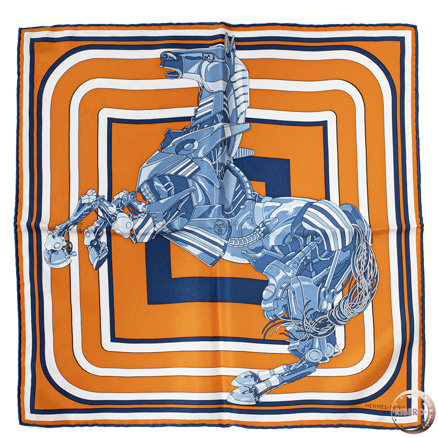 エルメス ガヴロッシュ ROBOCABAR ロボカバール スカーフ カレ45 
