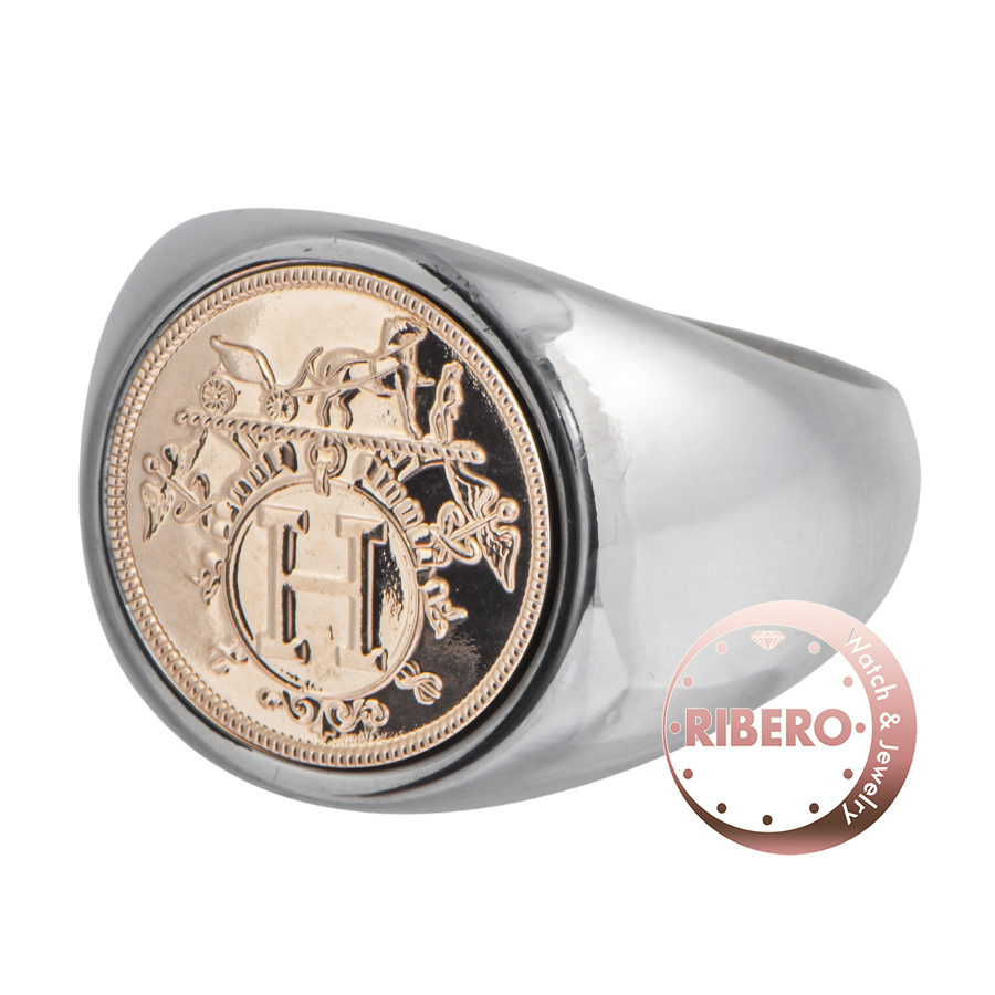 エルメス Ex-Libris エクスリブリス カレッジ リング・指輪