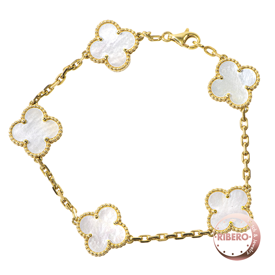 ヴァンクリーフ＆アーペル ヴィンテージ アルハンブラ ブレスレット 5モチーフ ブレスレット