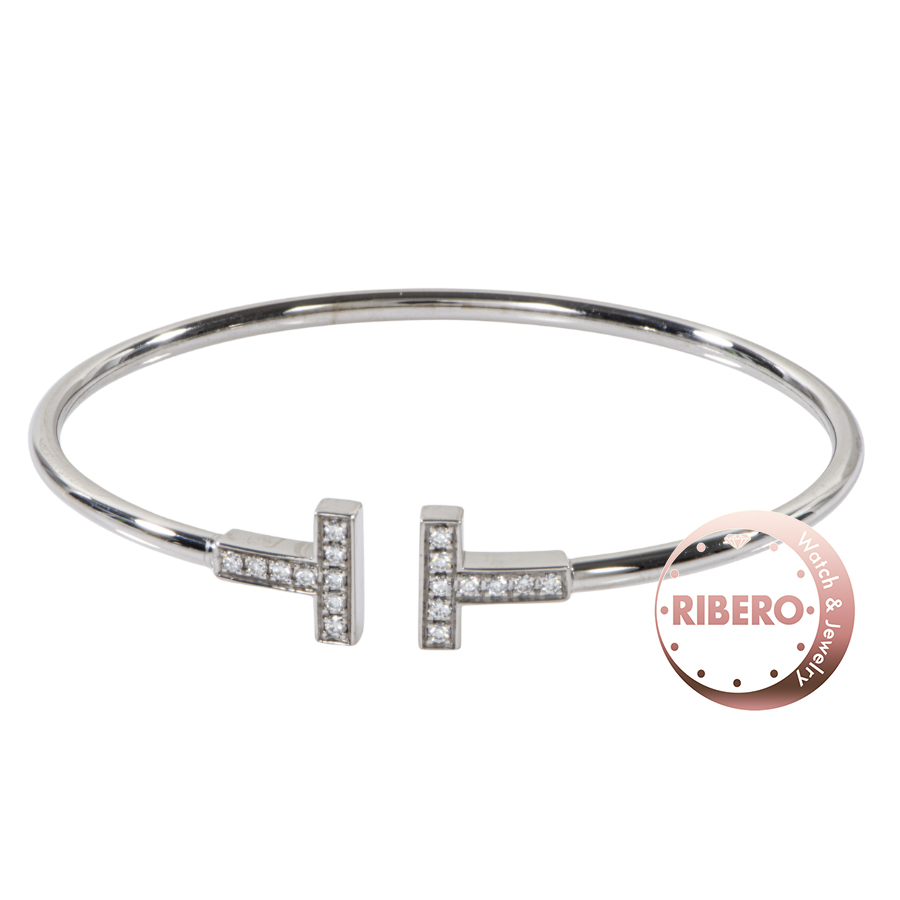 ティファニー T ダイヤモンド ワイヤー ブレスレット バングル