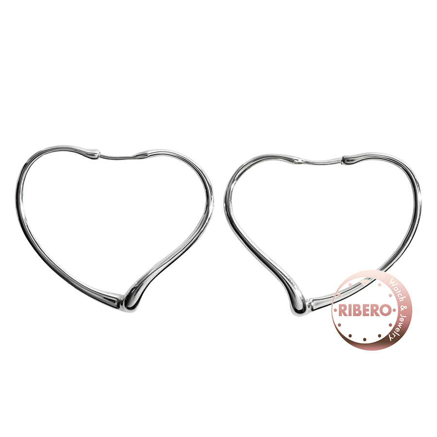 ティファニー エルサペレッティ オープン ハート フープ  ピアス イヤリング スモール