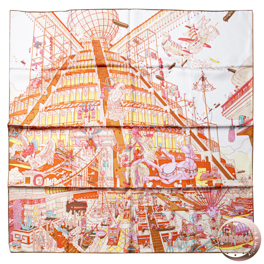 エルメス カレ90 La Legende du Cheval a Plumes 翼のある馬の伝説 003517S 20 スカーフ 2020AW