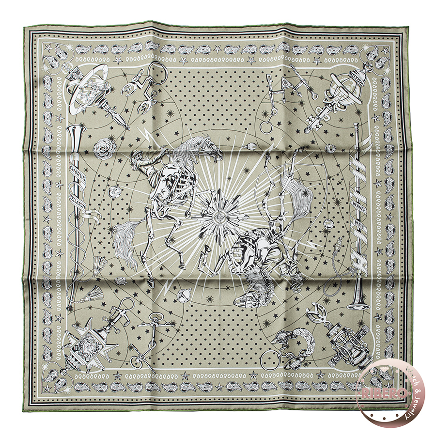 エルメス カレ55 Chorus Stellarum Bandana コーラル ステラルハム バンダナ 044044S 07 スカーフ 2023AW