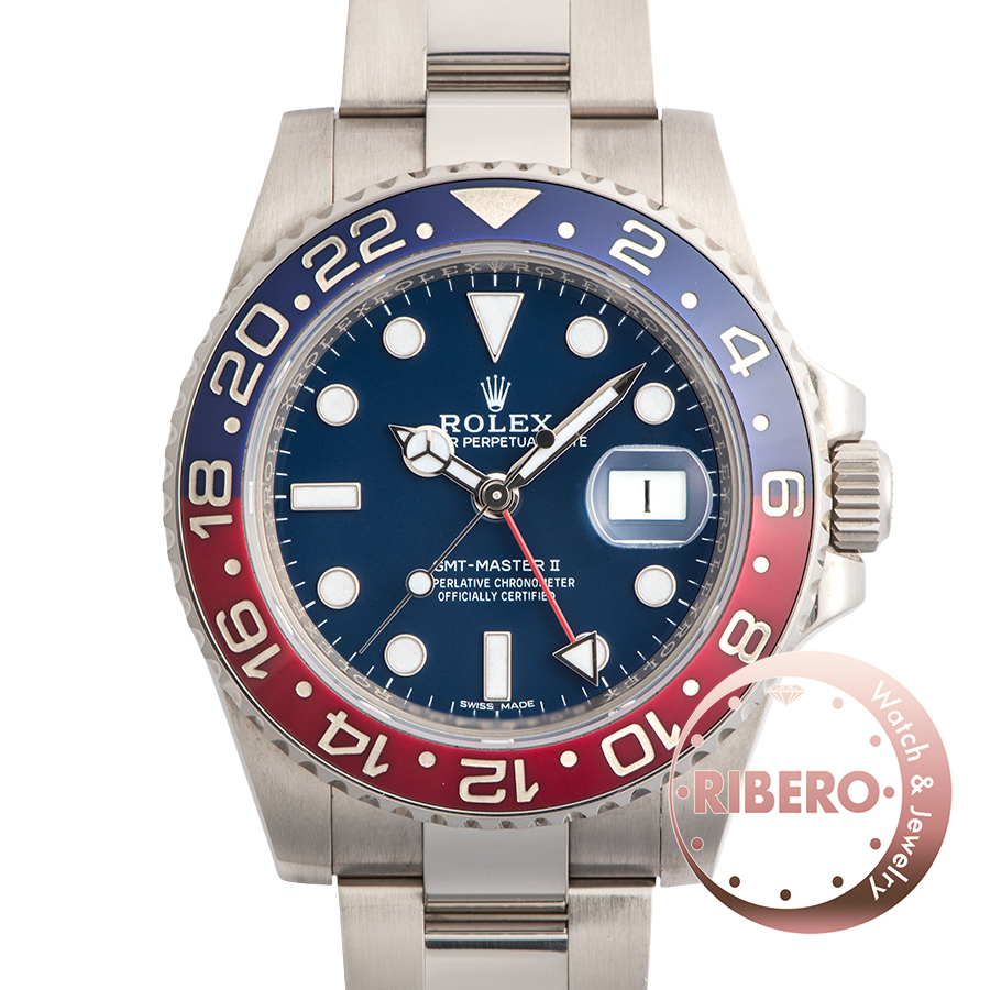 ロレックス GMTマスター2 116719BLRO 青文字盤