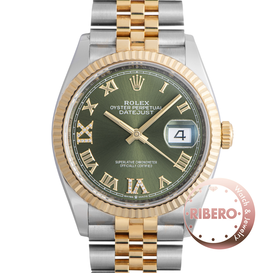 ロレックス デイトジャスト36 126233 6・9ダイヤモンド