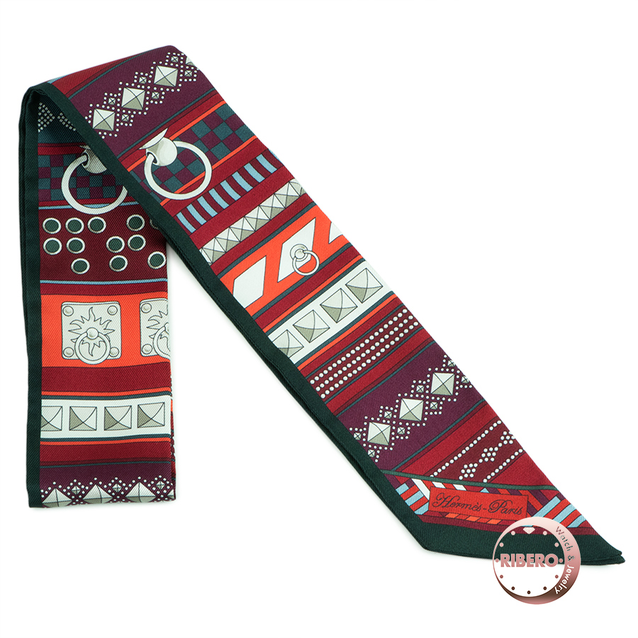 エルメス Colliers de Chiens コリエ・ド・シアン 062770S ツイリー スカーフ