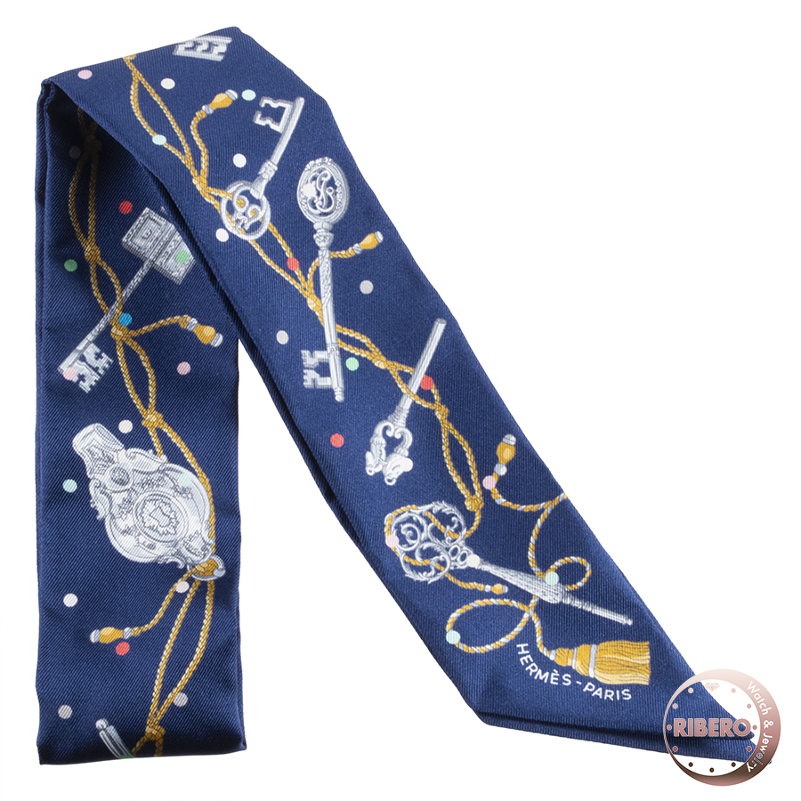 エルメス Les Cles a Pois レ・クレ・ア・ポア 063871S 07 ツイリー 2022SS スカーフ