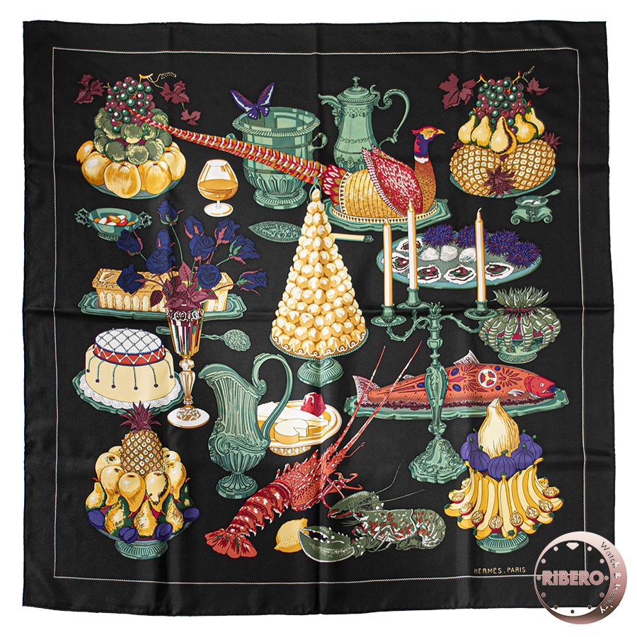 エルメス カレ90 晩餐 スカーフ