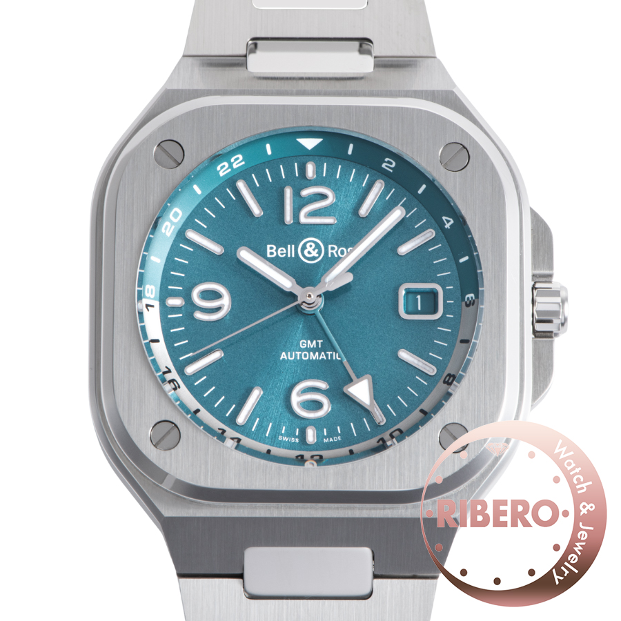 ベル＆ロス BR 05 GMT スカイブルー BR05G-PB-ST/SS