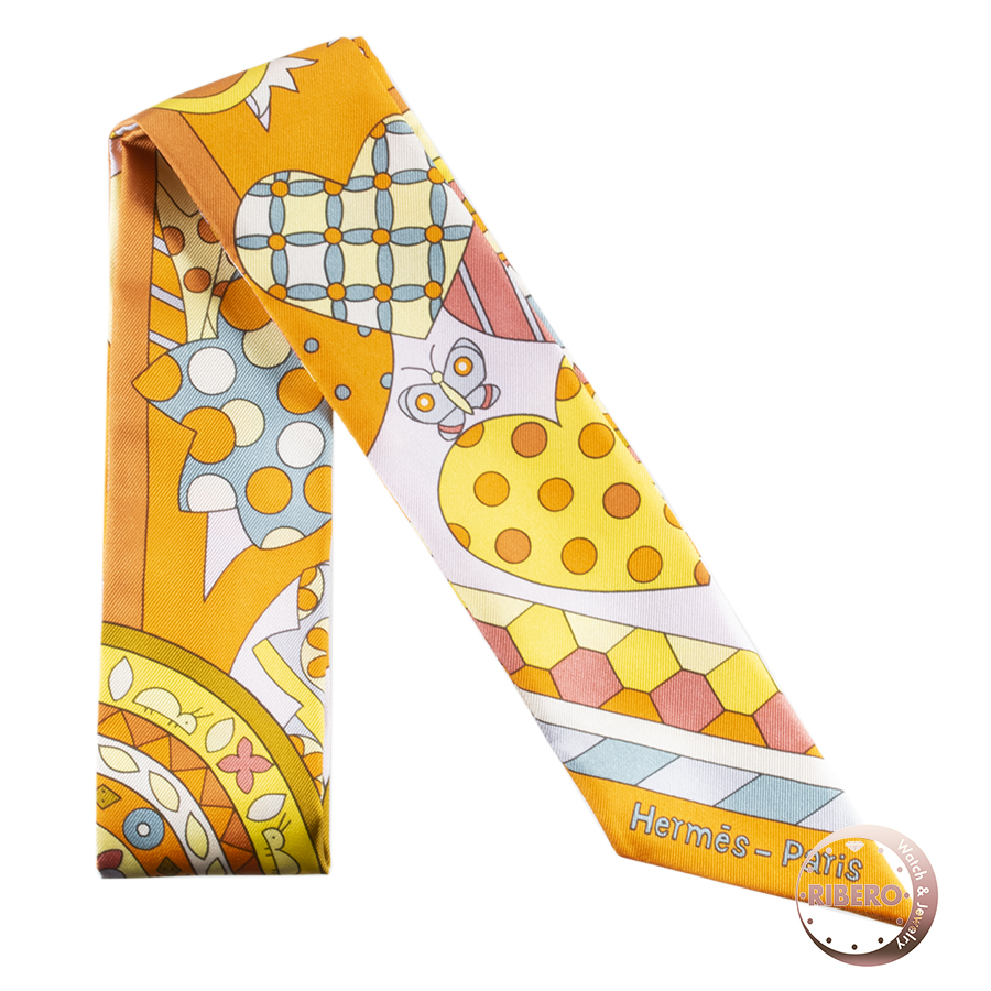 エルメス Les Murmures de la Foret 森のささやき 063005S 04 ツイリー スカーフ