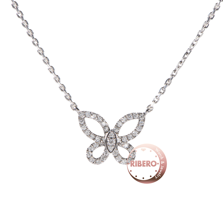 グラフ バタフライ ミニ バタフライ シルエット ダイヤモンド ペンダント