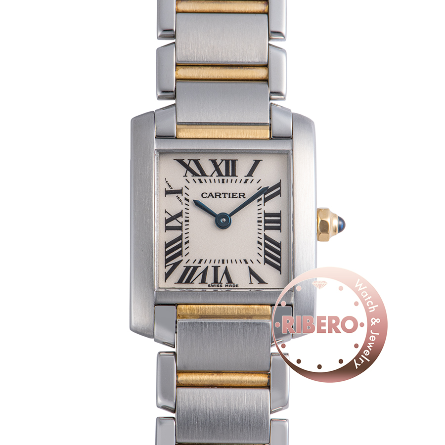 カルティエ タンクフランセーズSM W51007Q4 SS/YG