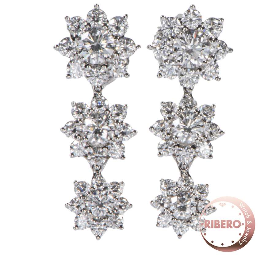 ハリーウィンストン サンフラワー トリプル ドロップ  イヤリング EADPNA3DSF ピアス