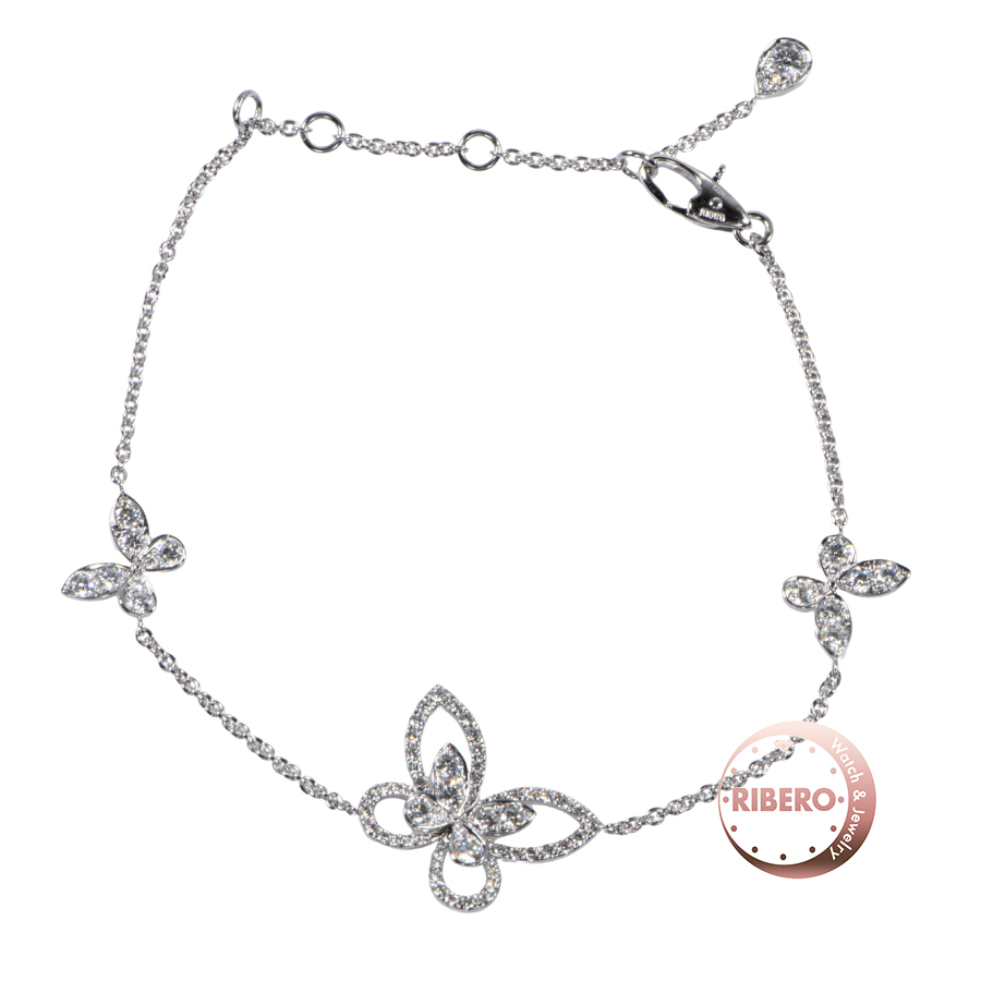 グラフ バタフライ シルエット ダイヤモンド ブレスレット RGB197 ブレスレット