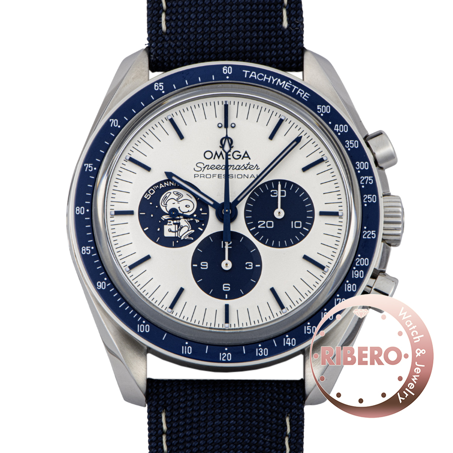 オメガ スピードマスター プロフェッショナル 50周年記念 310.32.42.50.02.001 シルバー スヌーピーアワード
