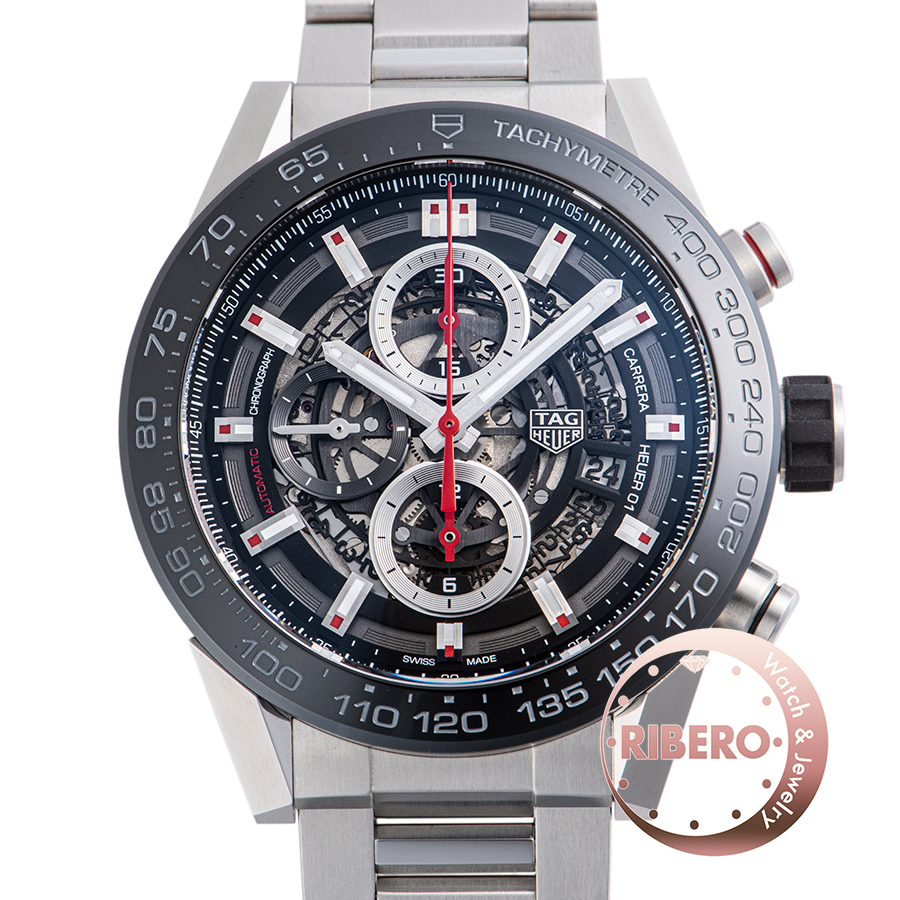 タグホイヤー カレラ キャリバー ホイヤー01 クロノグラフ CAR2A1W.BA0703