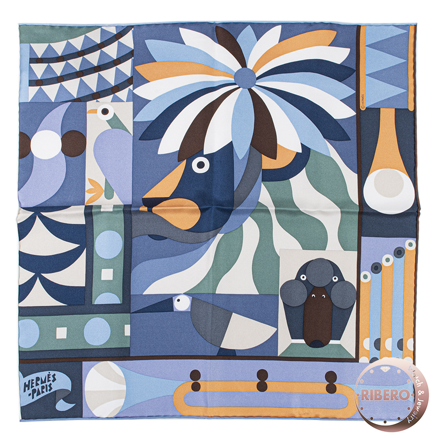 エルメス ガヴロッシュParade en Fanfare Detail パラード・アン・ファンファーレ・デタイユ 894050S 09 スカーフ カレ45 2023AW