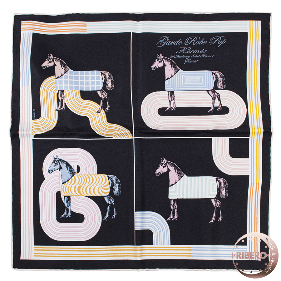 エルメス ガヴロッシュ Garde-Robe Pop Detail ガルドローブ ポップ デタイユ 894050S 09 スカーフ 2023AW カレ45