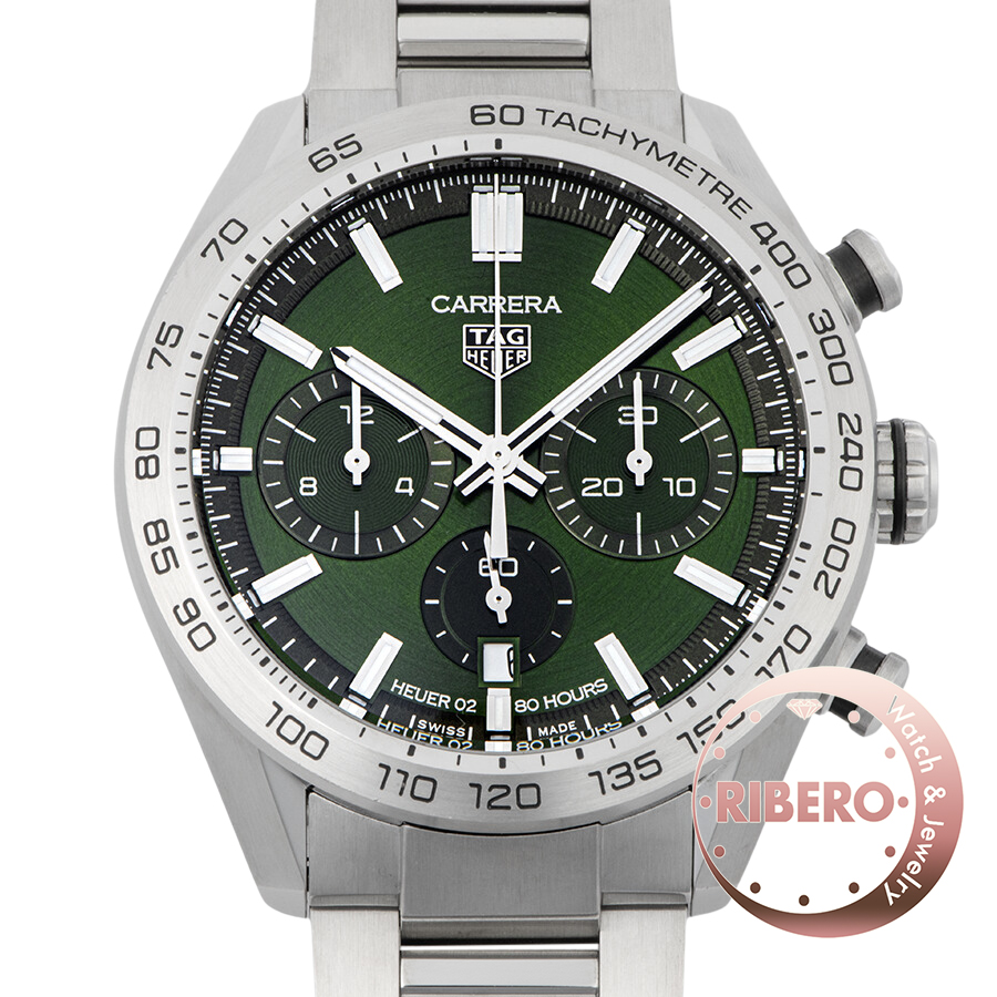 タグホイヤー カレラ キャリバーホイヤー02 スポーツクロノグラフ 44mm CBN2A10.BA0643