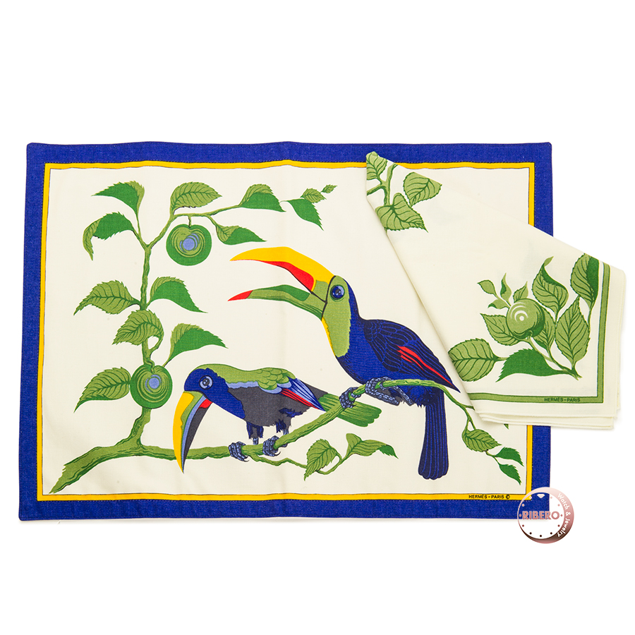 エルメス トゥカン ランチョンマット＆ナプキン セット 食器