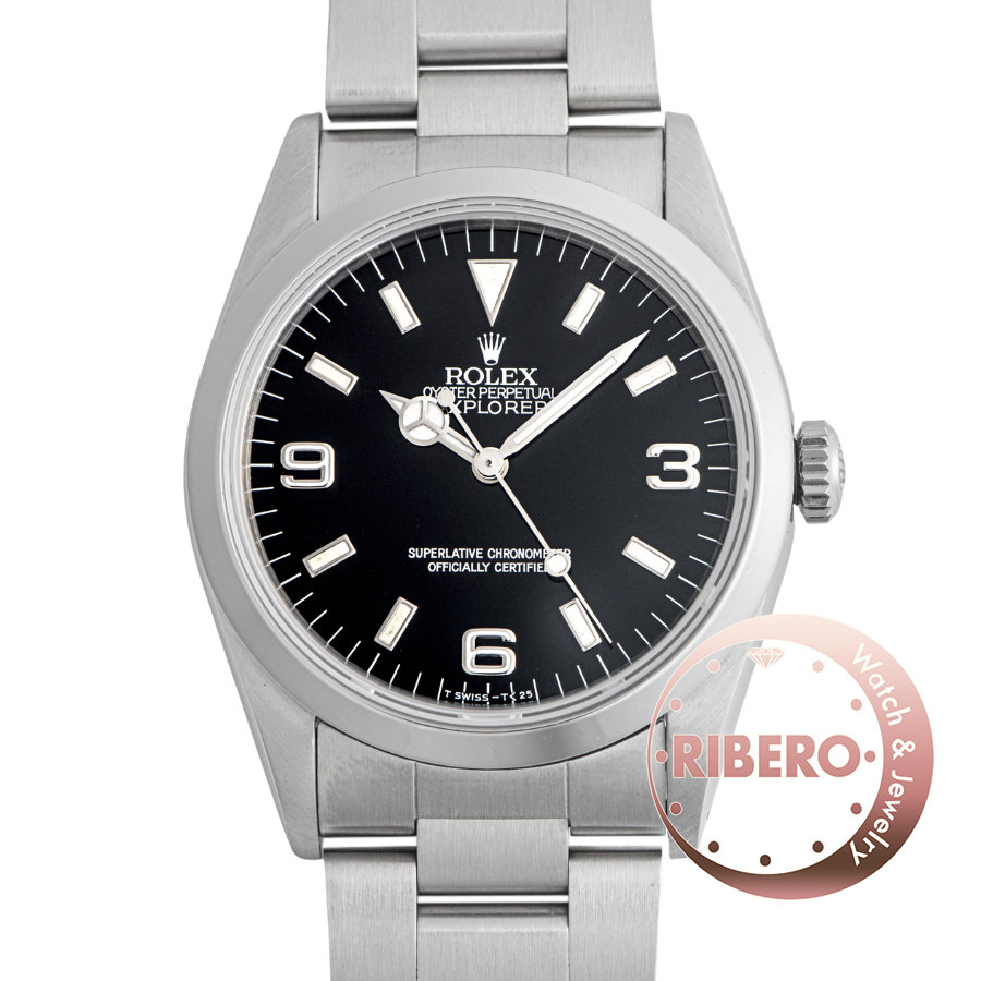 ロレックス エクスプローラー1 14270 S番 トリチウム シングルブレス