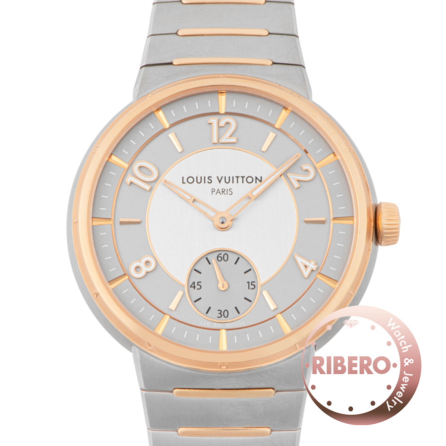 ルイ・ヴィトン タンブール オトマティック スティール＆ゴールド W1SP10