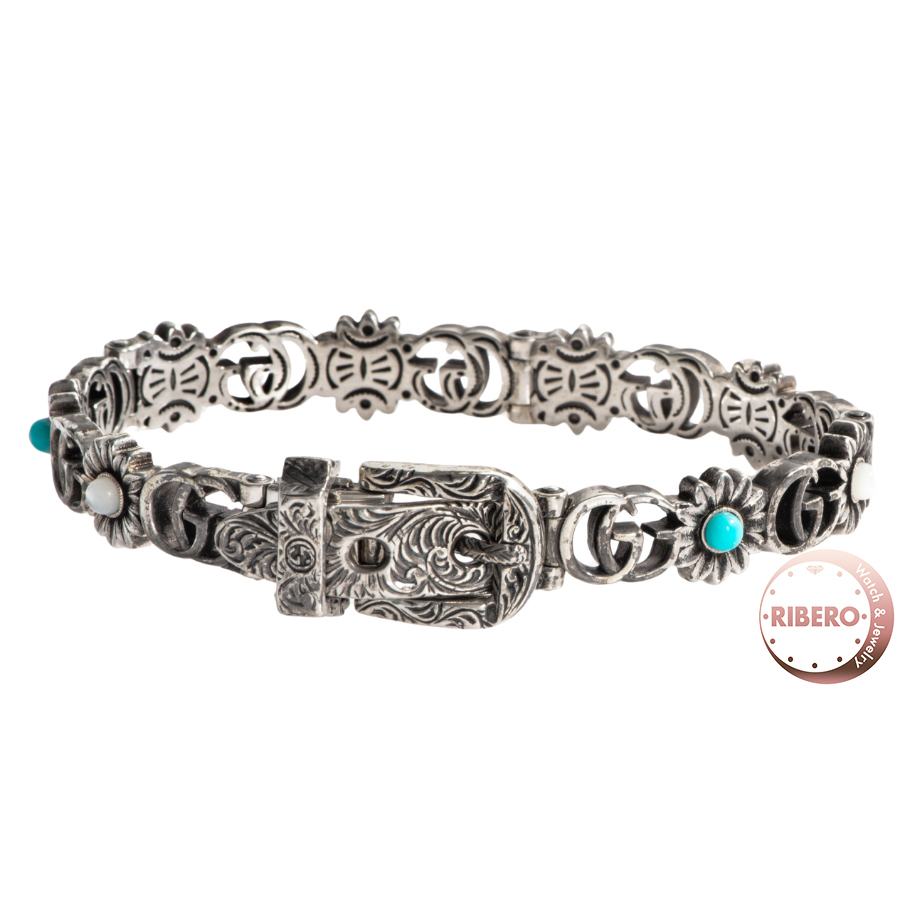 グッチ ダブルG フラワー ブレスレット バングル