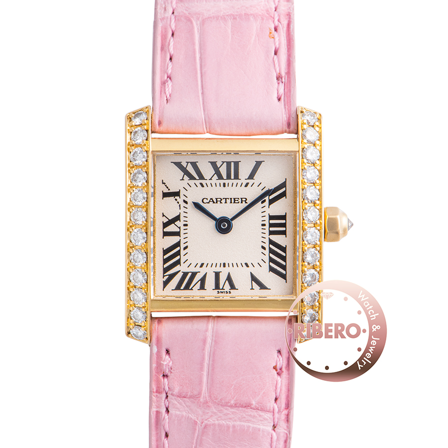 カルティエ タンクフランセーズSM WE100151 サイドダイヤ