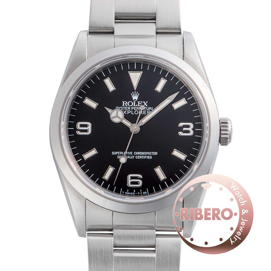 ロレックス エクスプローラー1 14270 X番 トリチウム シングルブレス