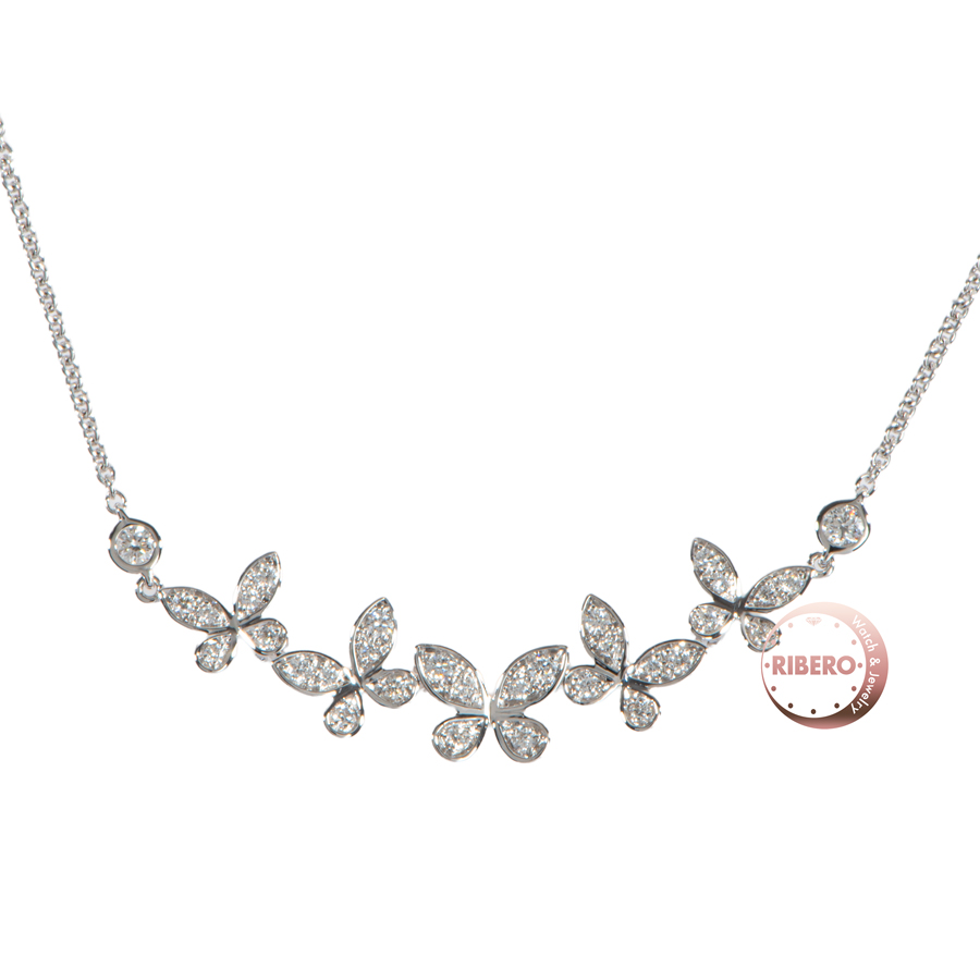 グラフ バタフライ プティ パヴェダイヤモンド ライン ペンダント RGP837 ネックレス