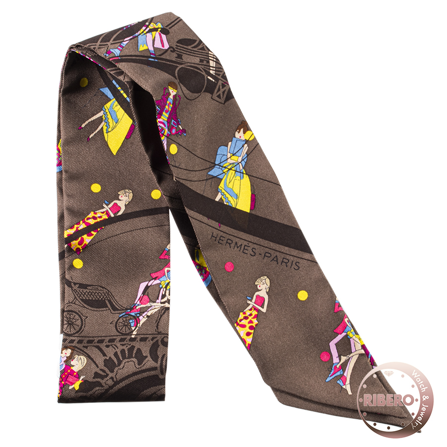 エルメス Ex-Libris Les Parisiennes エクスリブリス パリジェンヌ 063416S 07 ツイリー スカーフ